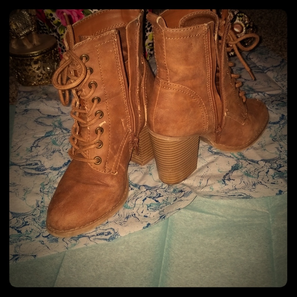 Brown ankle boots